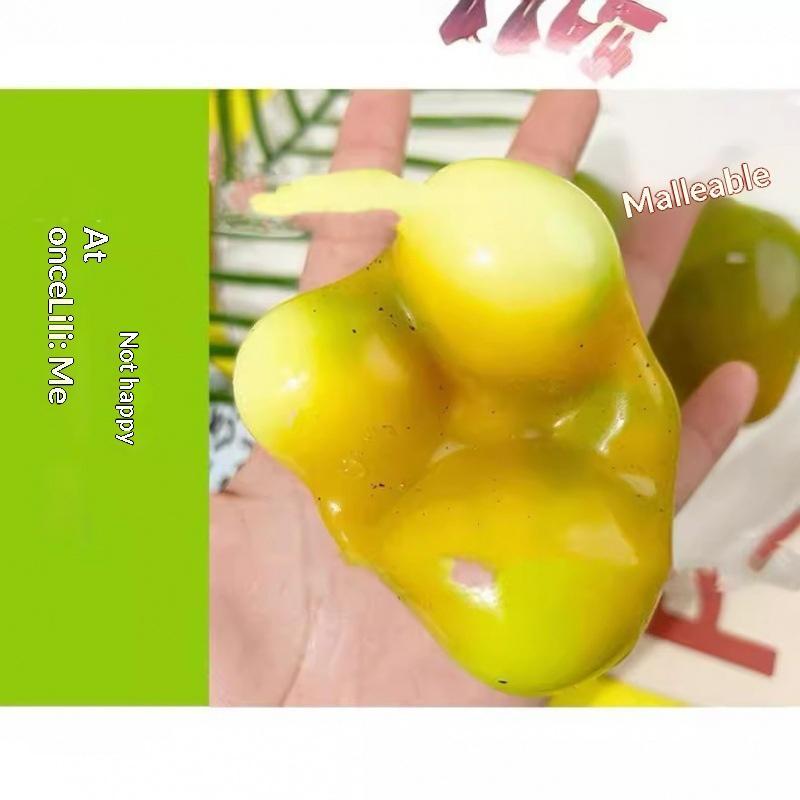 Kleur Veranderende Mango Squishy Fidget Speelgoed, Zachte Asmr Sensorische Knijpbal, Anti-Angst Stressverlichting Fidget Speelgoed Voor Kinderen Volwassenen