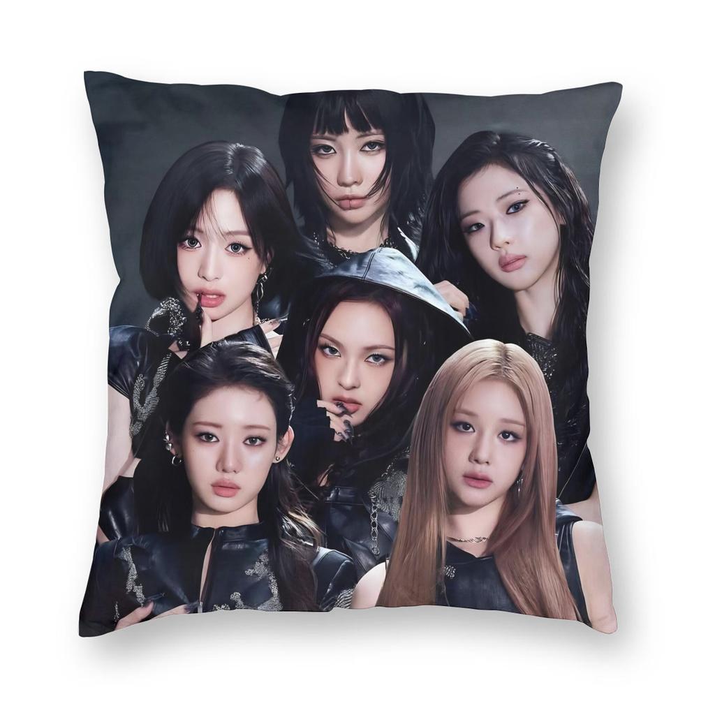 Kpop Style Babymonsters Group Pillowcase Soft Polyester Cushion Cover Decor Pillow Case Cover Home Square 18''