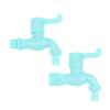 Wall Mounted Washer Faucet 3/4" 1/2" Quick Connector Mop Pool Plastic Water Hose Faucet Garden Balcony Cooled Single Tap