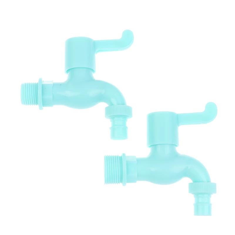 Wall Mounted Washer Faucet 3/4" 1/2" Quick Connector Mop Pool Plastic Water Hose Faucet Garden Balcony Cooled Single Tap