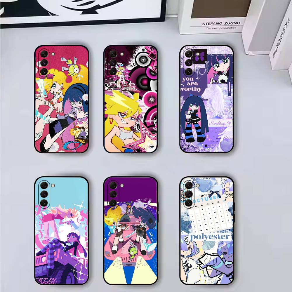 P-Panty Stocking Garterbelt Phone Case For Samsung Galaxy A73,A72,A71,A70,A53,A52,A51,Others Soft Black Cover