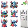 6pcs/Set The Stitch Series Diamond Painting Magnets for Refrigerator Diamond Art Fridge Magnets for Adults Diamond Art Refrigerator Magnets Kits