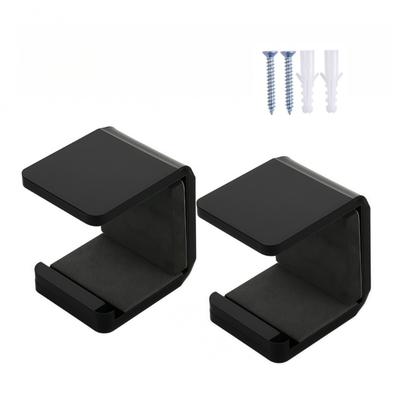 Pack of 2 Hockey Stick Mounts with Protective Cushions Acrylic Construction Adjustable Designs Easy Installation Setups