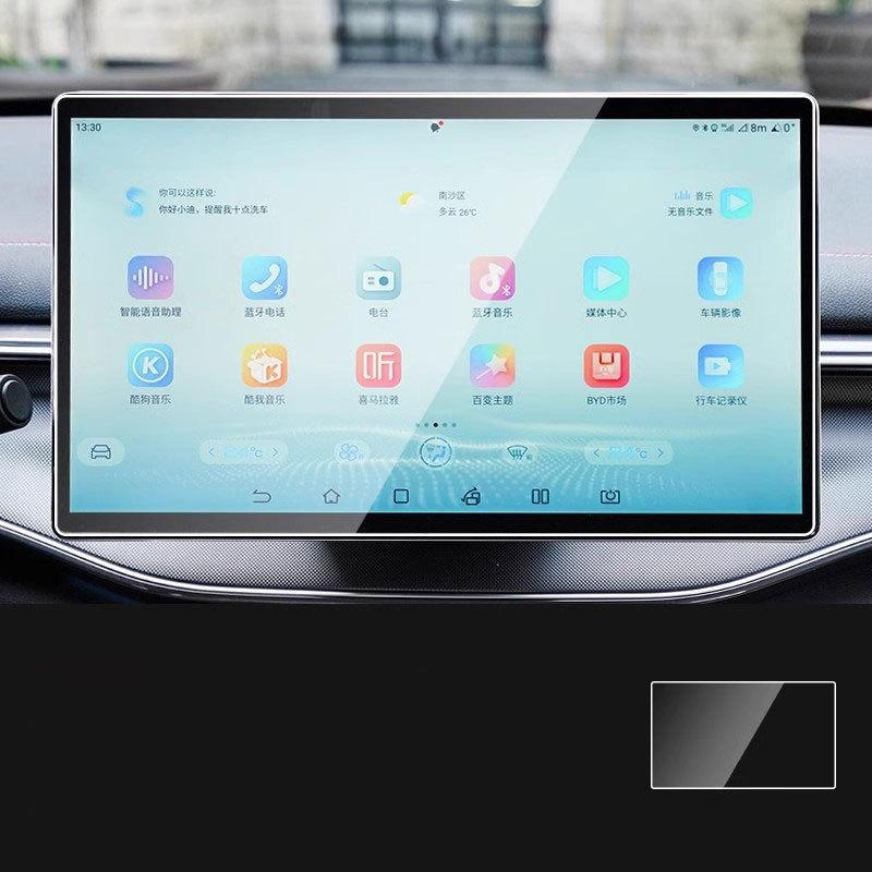 Tempered glass screen protector film For BYD KING/BYD Chazor -2024 car GPS Navigation 12.8inch and trument anti-scratch
