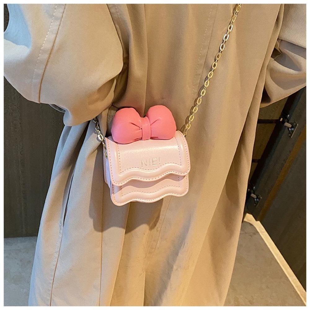 Kindergarten exquisite trendy children's bag super cute bow bag princess baby foreign style one shoulder messenger bag