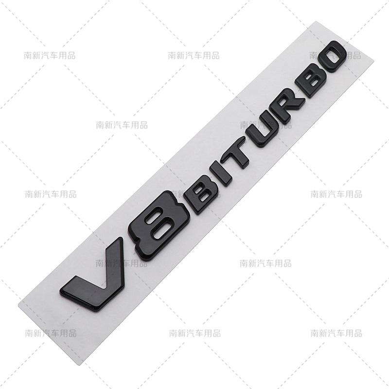 1X 3d ABS NDXG Car Fender Side V8 BITURBO Emblem For MB C63 E63 S63 GLS63 GLE63 W205 W204 W212 W213 W222 W221 Accessories