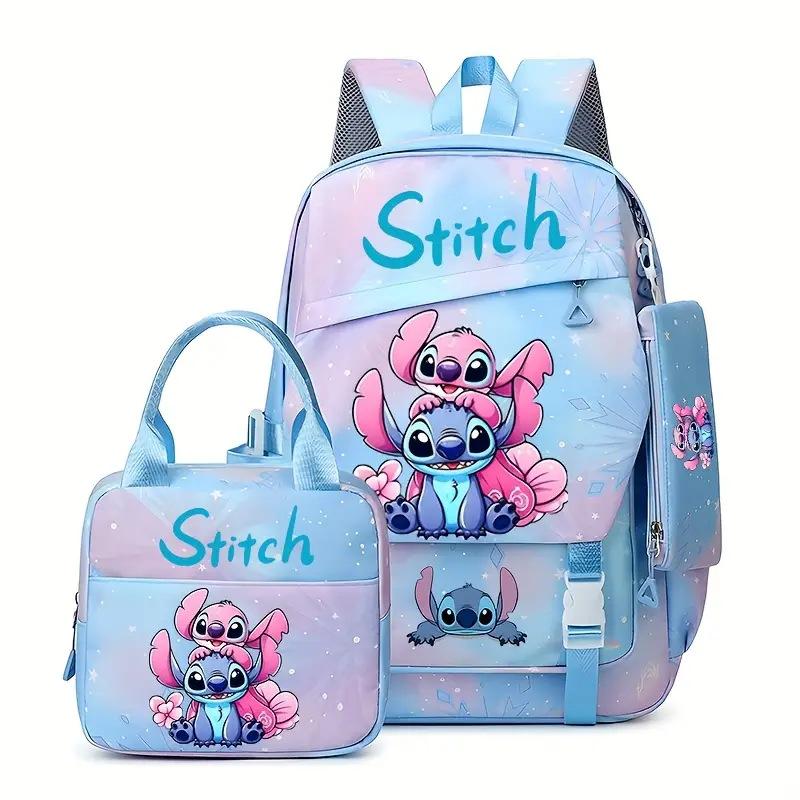 TS JYL laptop bag,Stitch Backpack Lightweight Large School Bag For Grade 1-6 Students