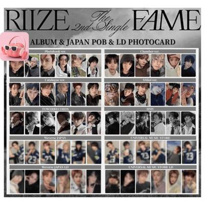 RIIZE 2nd SINGLE FAME ALBUM JAPAN POB LUCKYDRAW PHOTO CARD OFFICIAL