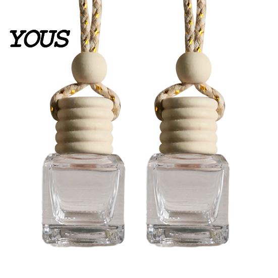 Indoor Aromatic Hanging Decor Car Perfume Bottle Pendant, Creative Air Freshener Diffuser Essential Oil for Vehicle, Portable Holder, Interior