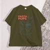 T-shirt Pasta Pups Donna Unisex Divertente Dachshund Magliette Cibo Italiano Manica Corta T-shirt Casual Girocollo Manica Corta