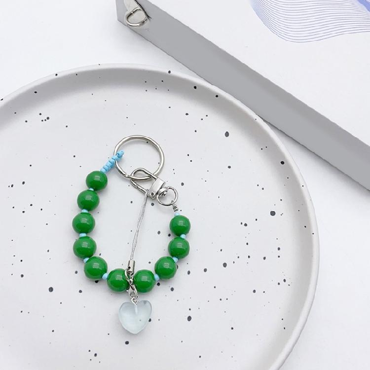 Vibrant Beaded Keychain Bag Charm Phone Chaiin Keyring for Fashion Enthusiast