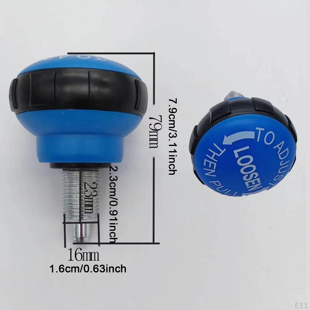 Heimtrainer Verriegelungsstift Federknopf Stellschraube 16MM Zug Metallgewinde für