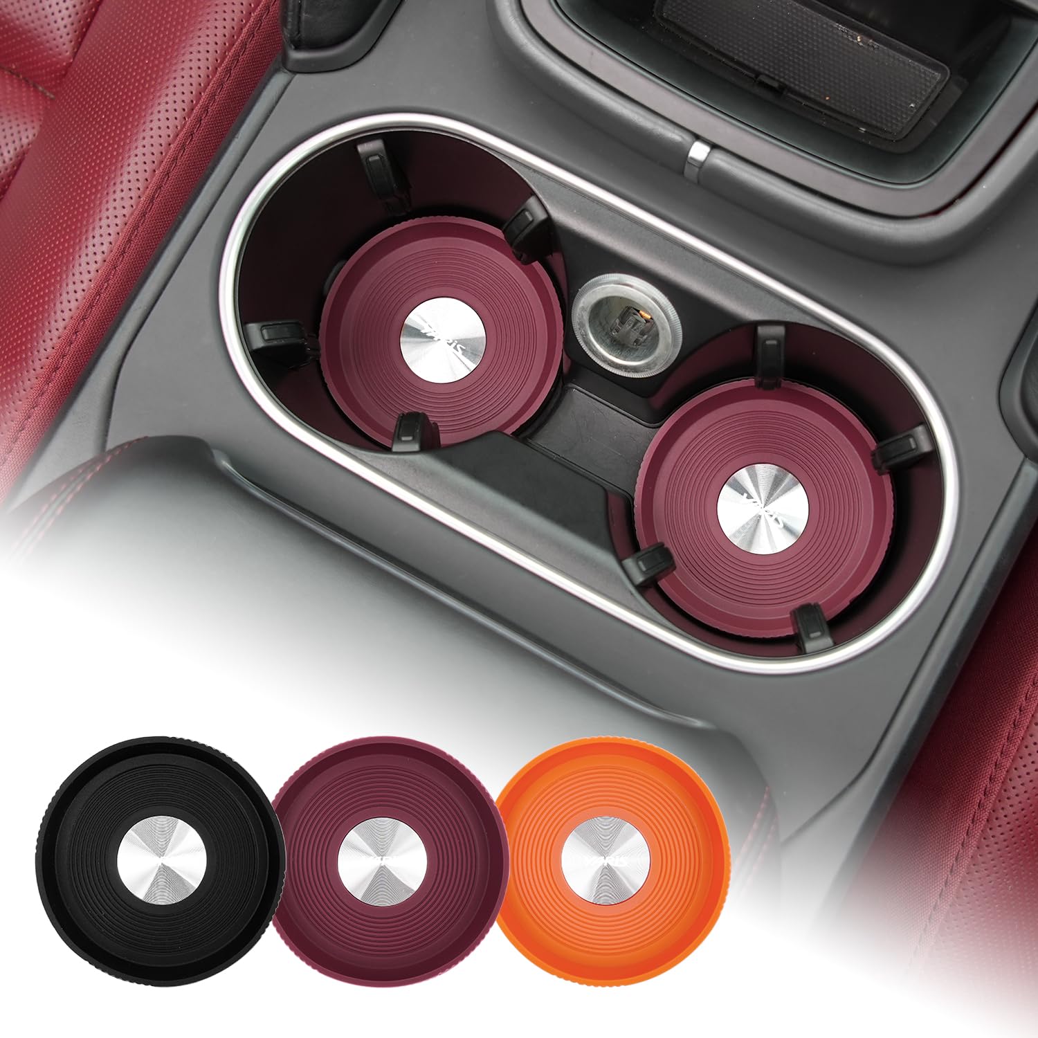 Yaris Exclusive Car Coaster, 3D Round Cup Mat for Card yaris красный