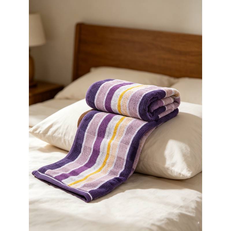 Cotton Striped Face Towel With Absorbent Thickened Fabric For Home Use Adults