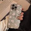 Pink Love Bow Glitter for Apple 15 Promax Mobile Phone Case 16 for Iphone 17 Soft 11 Niche 12 Transparent