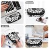 Pencil Pouch Neat Design 300D Polyester Secure Zipper Closure with Main Compartment Mesh Pocket and Pen Slots for Daily School Use