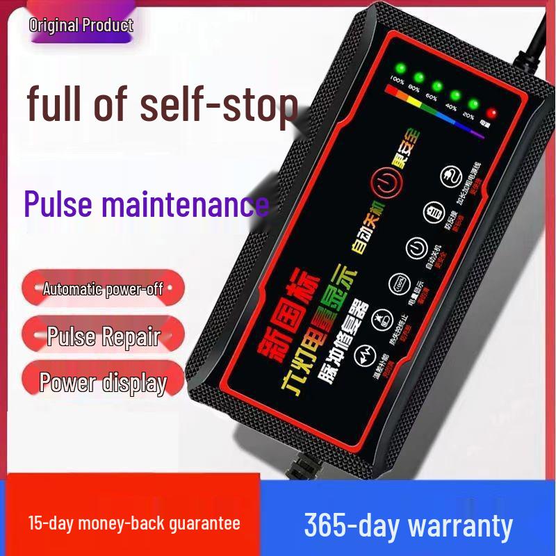 Universal Electric Vehicle Battery Charger with Automatic Power-Off for Two and Three-Wheel Vehicles