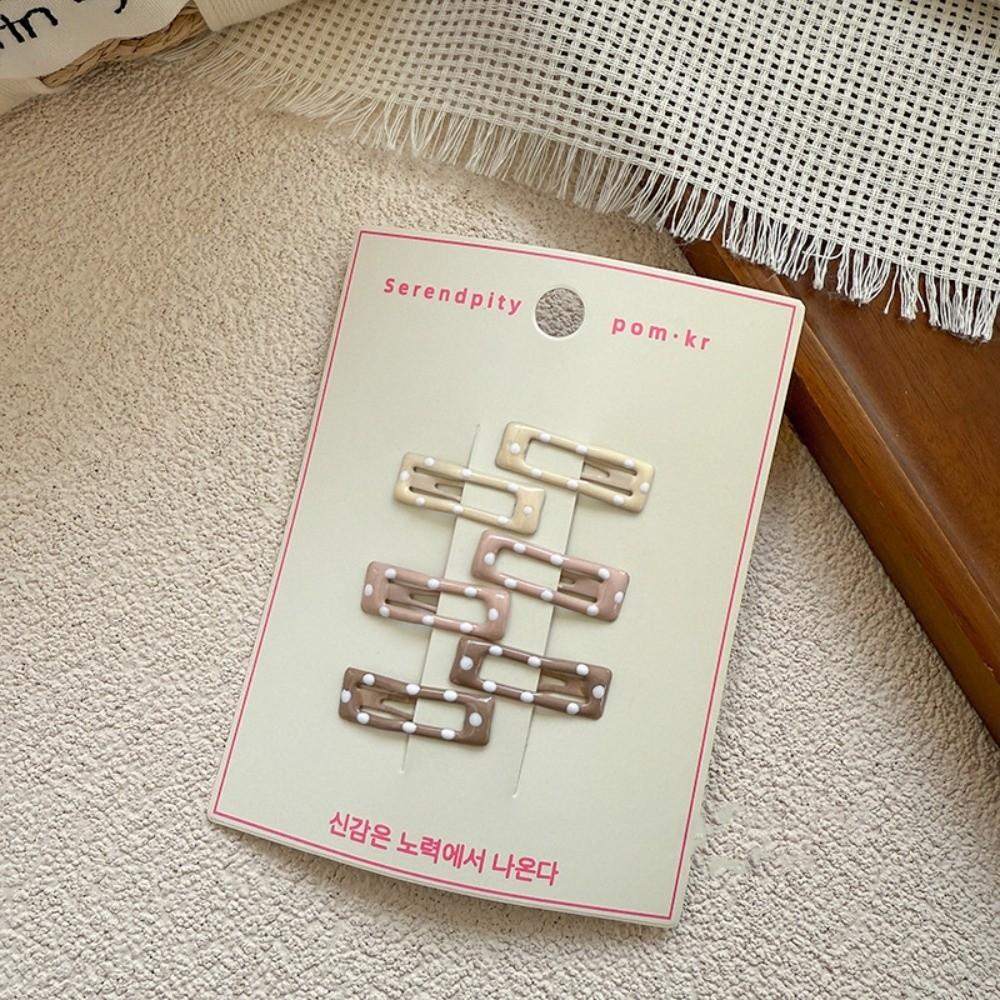 6 pièces/ensemble Pinces à cheveux douces Barrettes mignonnes Accessoires pour cheveux Épingle à cheveux pour filles