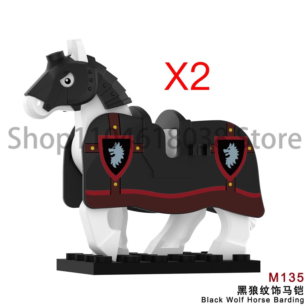 Medieval Military Figures Octopus Sea Demon Knights Building Blocks Weapons Accessories Sword Temple Spear Shield MOC MINiBricks