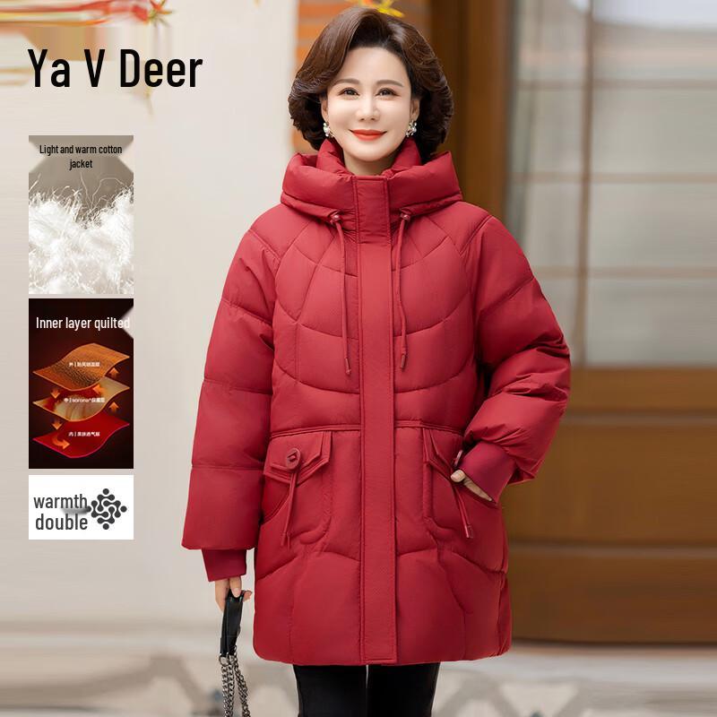 

Yalu Women s Mid-Length Quilted Winter Coat M