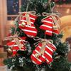 4pcs/set Mini Size Christmas Tree Decoration Hanging Design Decorative Shape Pentagram Hanging Decoration