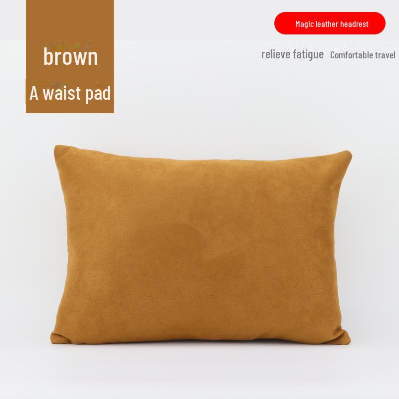 Car Suede Neck and Waist Pillow Set