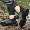 Men's Premium Leather Sneakers Comfortable Gym Shoes Non-Slip Jogging Training Shoes 2025 New Men Flats Walking Shoes
