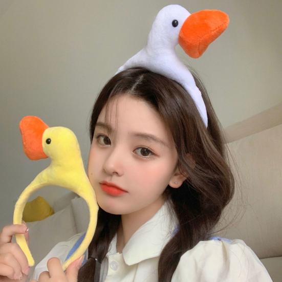 Cartoon Little Yellow Duck Hair Hoop Funny Animal Decor Kids Headband Girl Hair Clip Children Gift