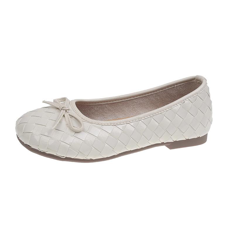 

Weave texture silver French retro light mouth one pedal grandma shoes women 2025 autumn bow loafers women 35