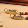 Pendente Corda di Bodhi Testa di Drago Cinese in Ottone S/L Custodia per Cellulare Chiave Zaino Decorazione Accessori Auto Regalo Amuleto della Fortuna