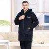 Herren verdicktes Korallenfleece Winter Pyjama und Hausanzug Set