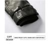Men's Plus Size Washed PU Leather Motorcycle Jacket