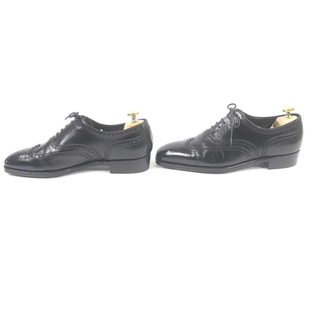 CROCKETT&JONES Kleiderschuhe CLIFFORD Full-Brogue Wingtip schwarzes Leder Damen 5.5 Gebraucht