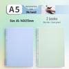B5 Hand-Friendly Loose-Leaf A4 Junior Notebook with A5 Detachable Coil for Students