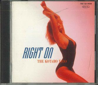 

CD KOTARO TRIO - Right On TSCCD0039PROMO T.S.C.C. Japan Obi Pop Used