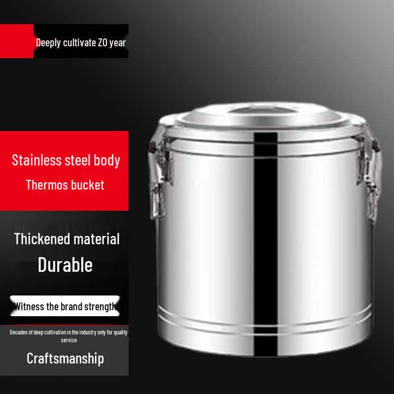Yunshuang 80L Commercial 304 Stainless Steel Insulated Food Bucket