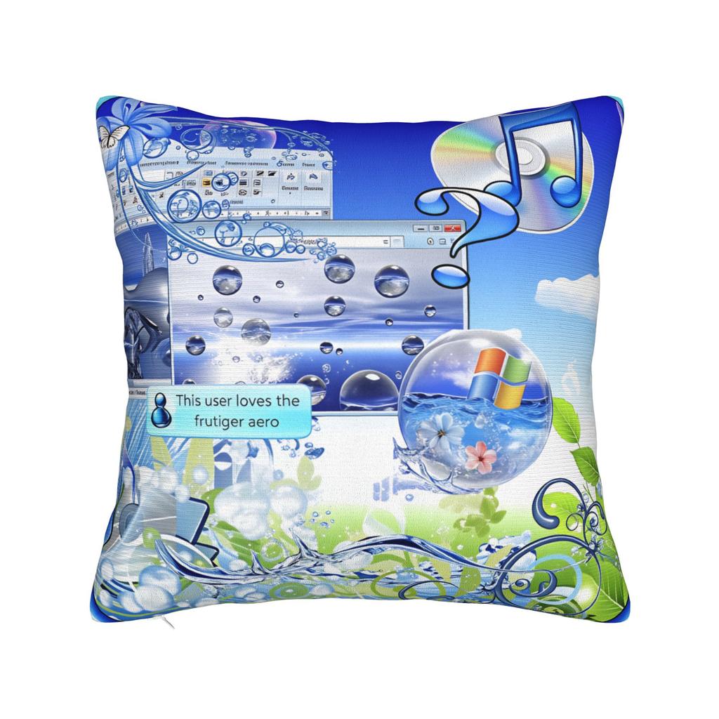 Frutiger Aero Ästhetik Kissenbezug Vintage Kissenbezug für Couch Sofa Schlafzimmer Weiche Kissenbezüge Geschenkidee