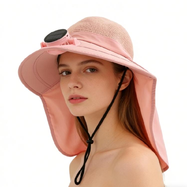 Fashion Solar Fan Cap Light Weight Cooling Fan Hat Large Eave Sunshade Cap For Outdoor Enthusiast Hot Weather Use
