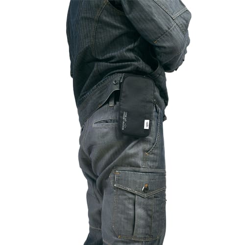 SK11 ONE UP ASSIST GOODS Smartphone Case P with Double Zippered Pockets for Small Items and Smartphone Storage, 95 X 180 X 20mm, SO-2