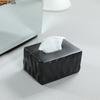 Creative Uneven Texture Tissue Box Coffee Table Desk Decoration Minimalism Ceramic Tissue Box Bedside Table Paper Towel Case