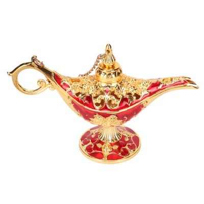 Kouzelná Džinova Lampa Vynikající Stálobarevná Poutavá Slitina Reliéfní Vzor Džinova Lampa pro Ložnici Kancelář