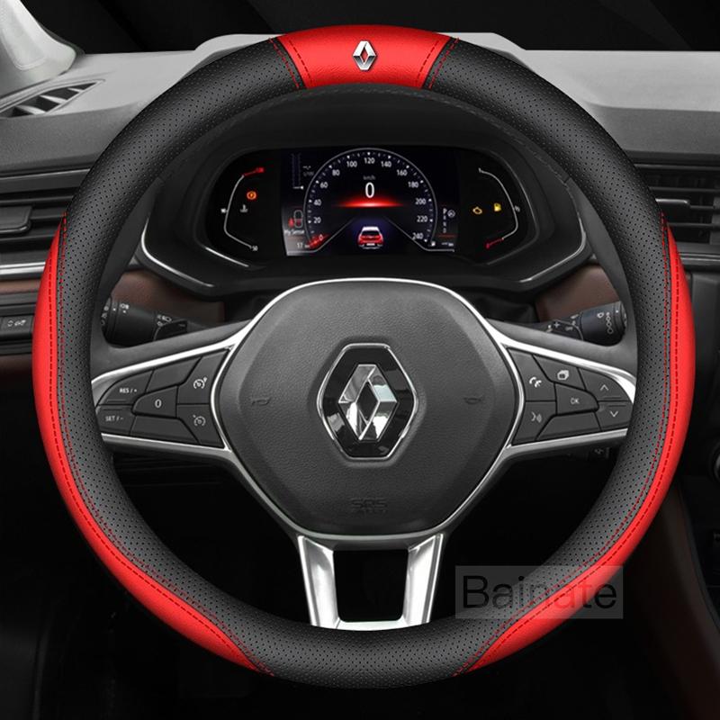 Pro Renault 2026 Nové poklice pro Renault Megane Clio Kadjar Arkana Captur Twingo Talisman Logan Duster Kožený volant do auta