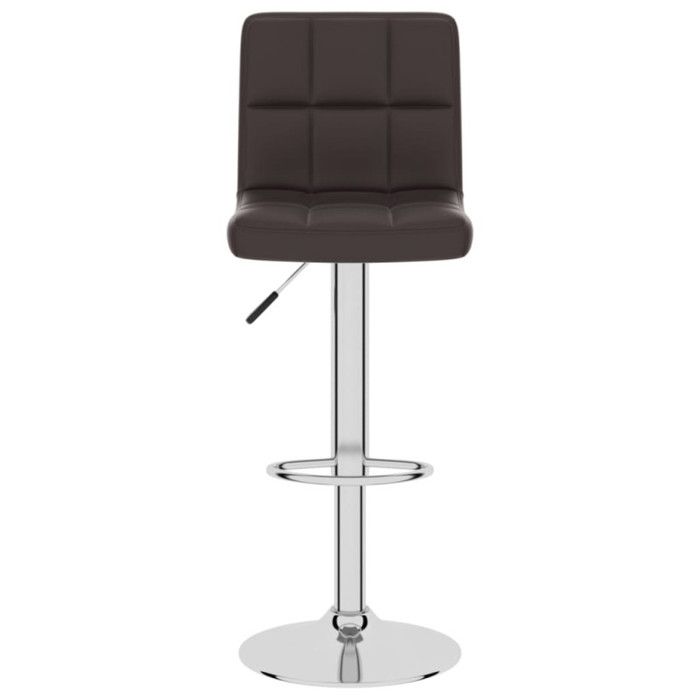 Tabouret de Bar - VIDAXL - Chaise Pivotante - Similicuir Marron - Réglable en Hauteur - 360°