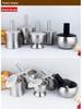 304 Stainless Steel Garlic Press & Grinder Mortar for Minced Garlic Paste