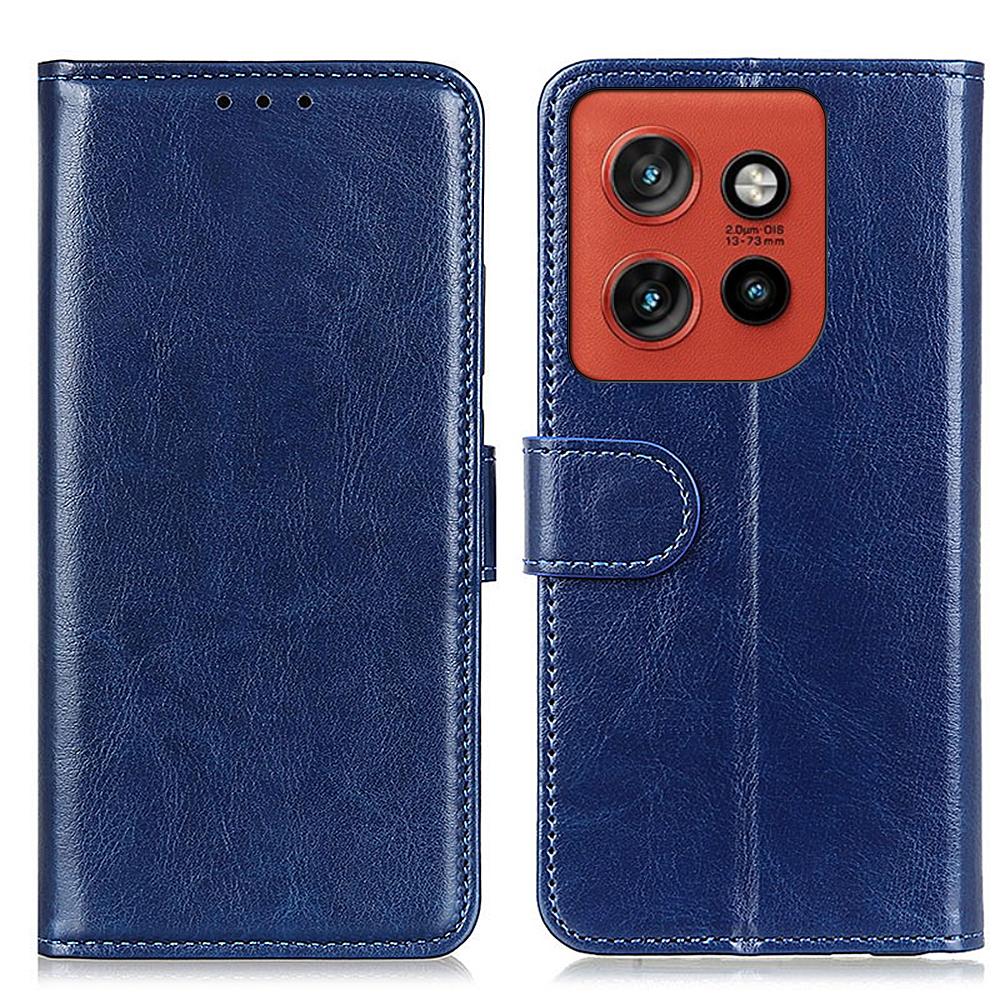 

For Motorola Edge 60 Neo 5G Case Crazy Horse Texture PU Leather Phone Stand Cover