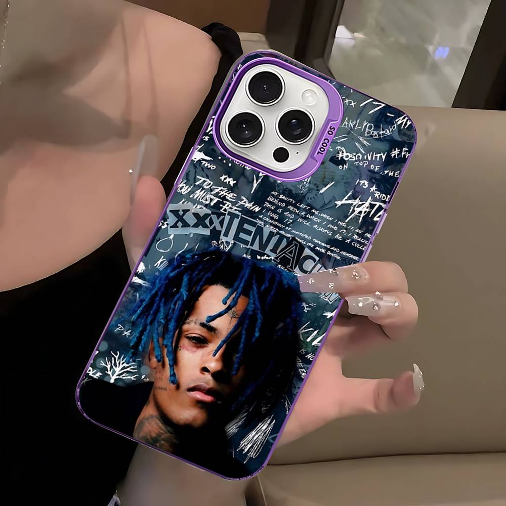 Rapper X-XXXTentacionS Phone Case For IPhone 16 15 14 13 12 11 17 Pro MAX Plus Pro Matte Shockproof Cover