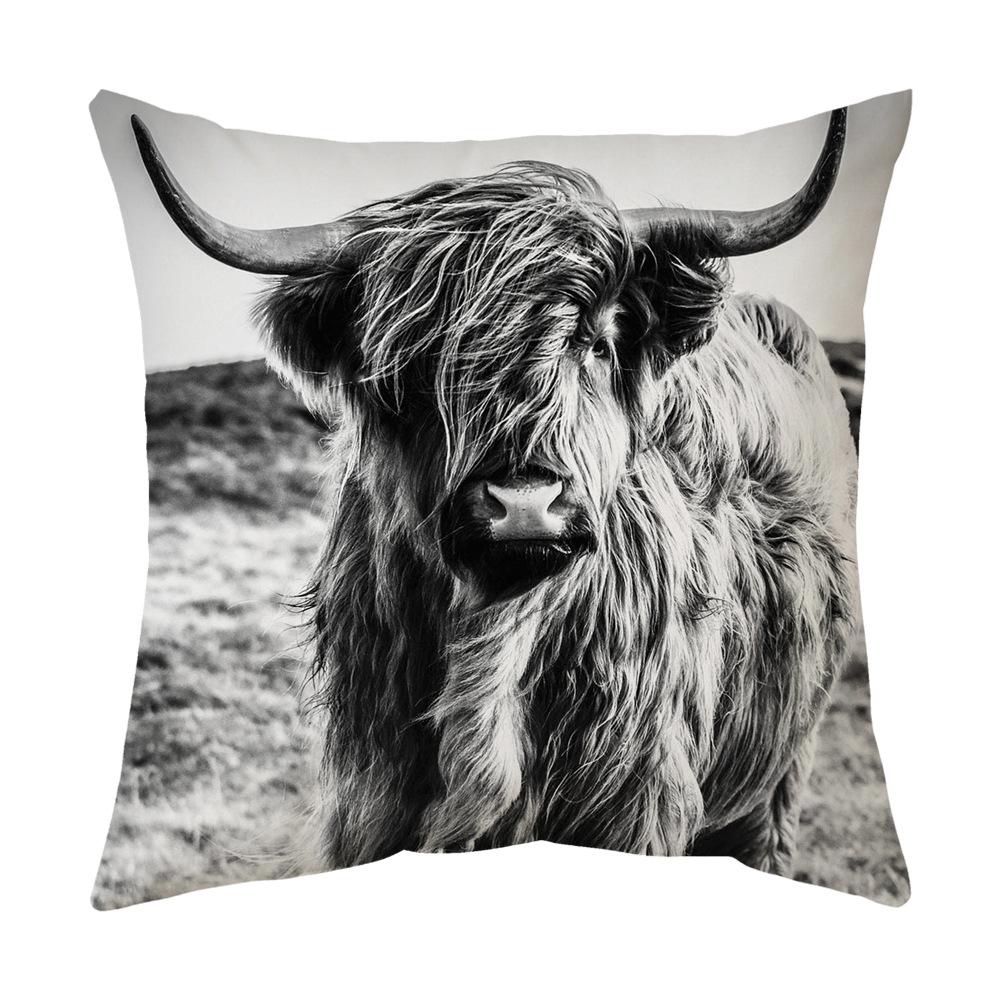 Kissen Neues Auto Kissenbezug Tier Kuh Sofakissen Bettkissen Lendenkissenbezug