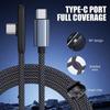 90 Degree 100W Super Charging Cable Type-C To Type-C Data Transfer Cables Portable Type C Cable