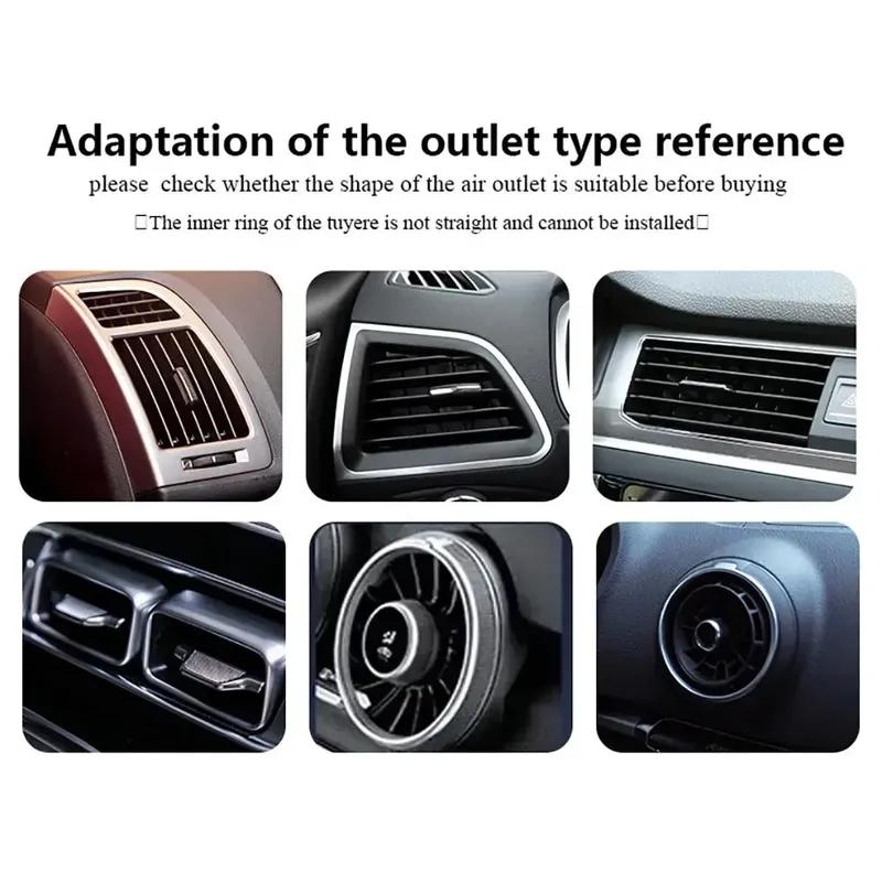 10 stuks 20cm Auto Airconditioner Uitlaat Decoratieve U-vormige Sierlijst Trim Decor Strips Auto Styling Autodeur Rand Hoekbeschermer
