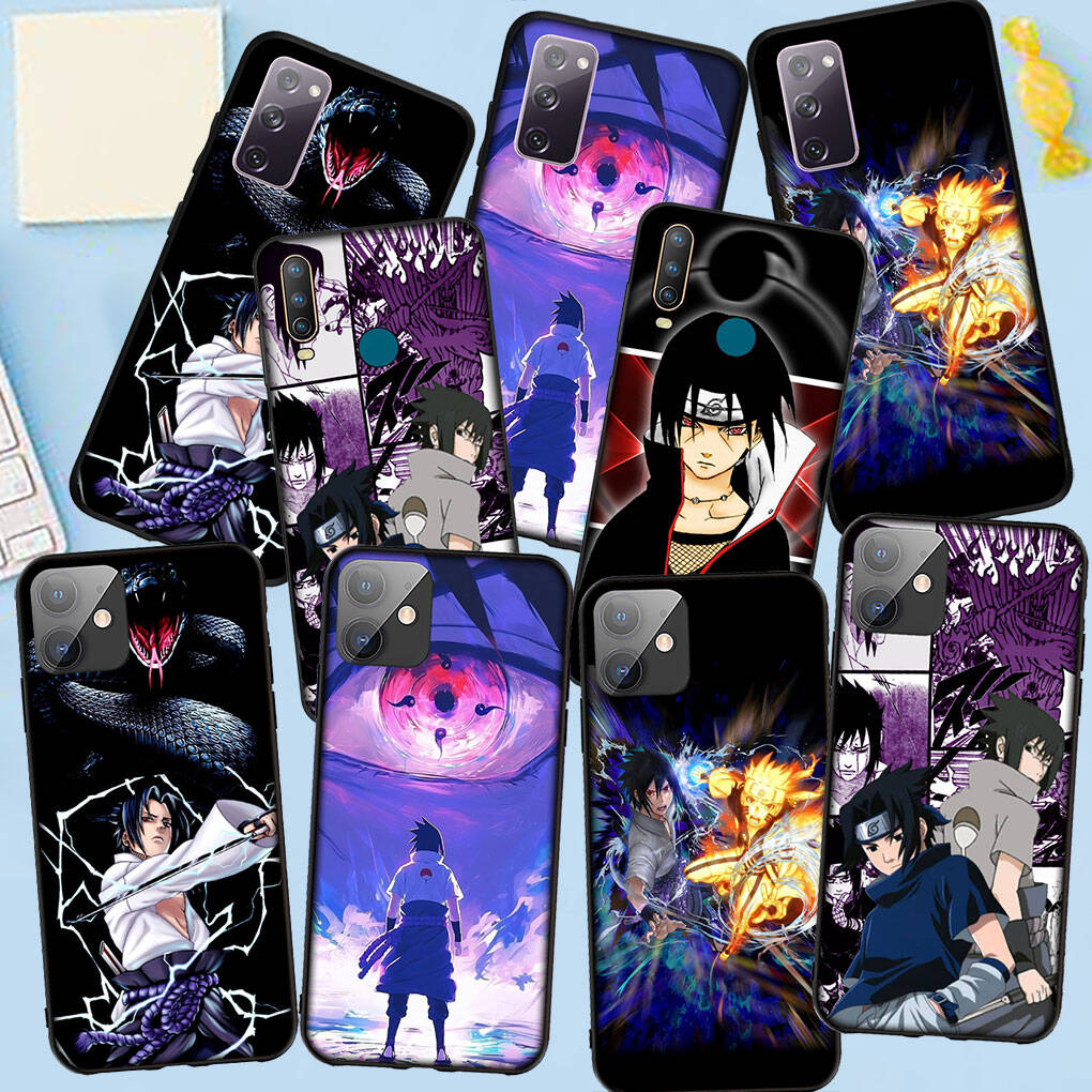 Phone Case for iPhone 17 15 16 Plus Redmi Note 14 12 11 13 Pro Max Huawei P30 P20 Lite OPPO A60 A40 A80 A54 Sasuke Uchiha Coque Narutos Cartoon Cover